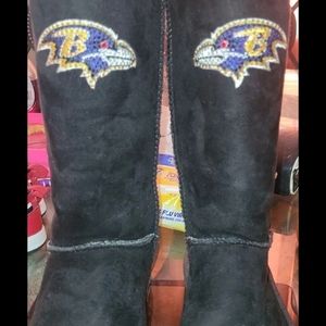 Baltimore ravens tall boots female size 7